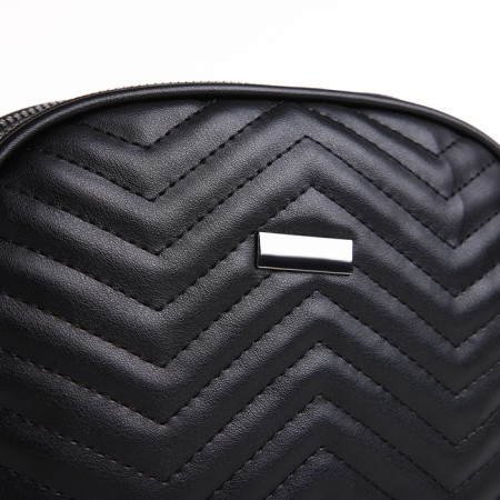 Bag Women's Cross-Bodi with a zipper, black color-4