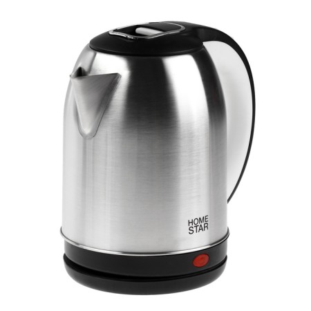 Electric kettle Homestar HS-1054, metal, 2.3 l, 1500 watts, silver-black