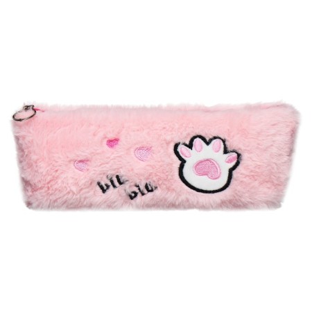 School Penal on the zipper "Paw" Calligrata, pink-1