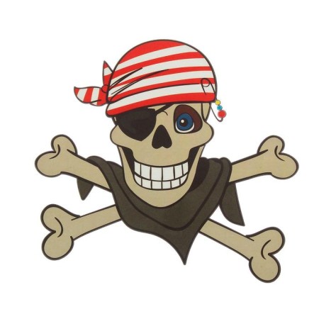 Thermalrotransfer "Skull is large", a set of 10 pcs.