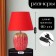 Table lamp "Success" 1he14 40W red 22x22x33cm