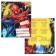 Notebook in a cage 12 sheets, 5 types of mix, cover coated cardboard, spider-man