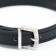 A collar with rows of 4 rows and rhinestones on a buckle, 38 x 1.5 cm, Osh 26-33, black