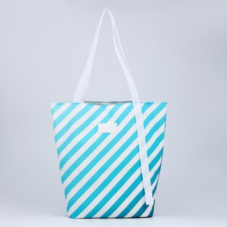 Bag Women's Beach Nazamok, in a strip, 39x32 cm, Blue-2