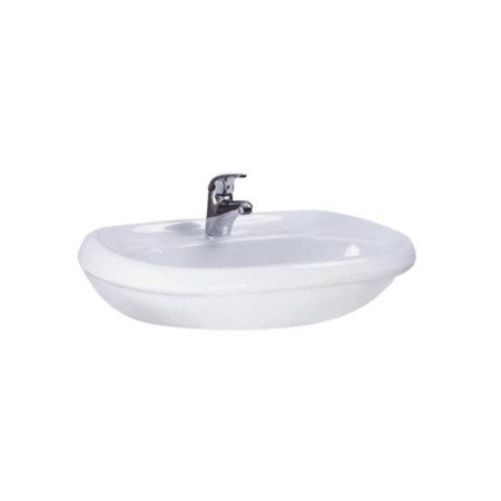 Santeri washbasin "Vorotynsk", 571 x 454 mm, overflow, white color-1