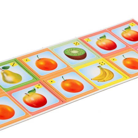 The board game "Domino. Fruits ", 28 cards, from 2 players, 3+-2