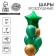 Bouquet of balls “Happy holiday”, set 7 pcs., Green color, gold