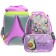 School backpack, 37 x 26 x 13 cm, ergonomic back, calligrata orth "avocado"