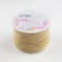 Thread for weaving, d = 4 mm, 15 ± 1 m, gold color