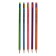 Black -granographic pencil Berlingo "Fuze", HB, three -sided, sharpened, with an eraser, assorted