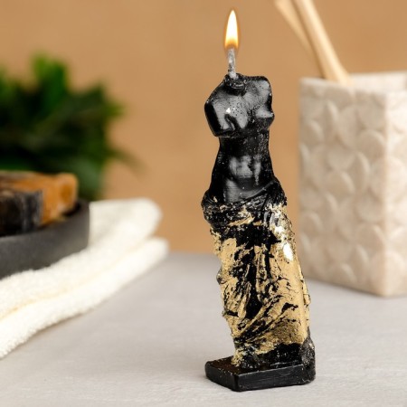 Figure candle "Venus No. 2" Black with a whip 12cm