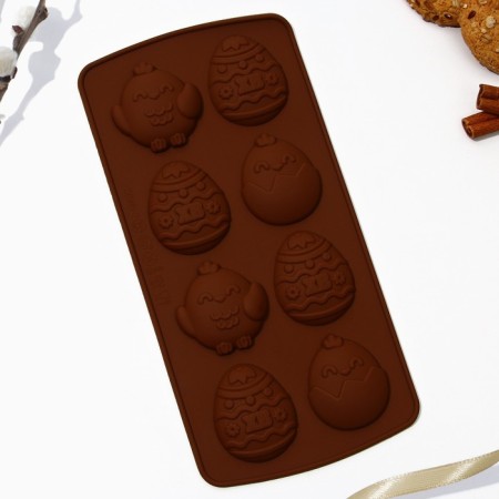 The silicone form for baking "Light Easter!", 10.6 x 20.7 cm.-1