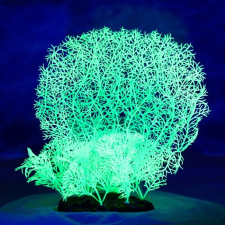 The artificial aquarium, luminous plant, 23 cm, green-3
