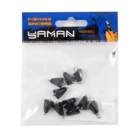 Cargo bullet-exentric painted pissy Yaman 10 pcs., 4 g, black-4