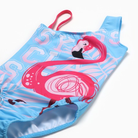 Children's swimsuit KAFTAN "Flamingo", height 98-104 (30), blue-1