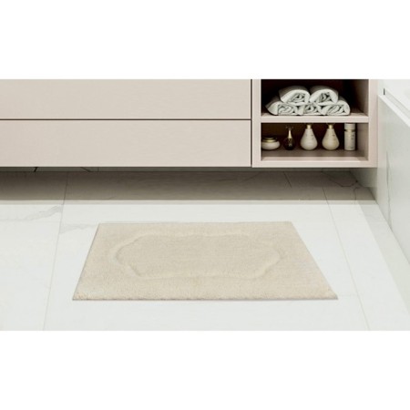 Set of bathroom rugs, size 60x100 cm, 50x70 cm, color cream-3