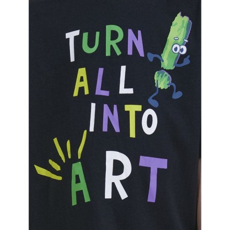 T -shirt for boys, height 128 cm, black color-3