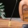 Stand for incense sticks and spirals, 2.3 x 1.3 cm, gold