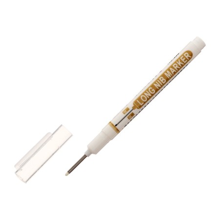 Permanent marker 0.7 mm, with an elongated tip, white-4
