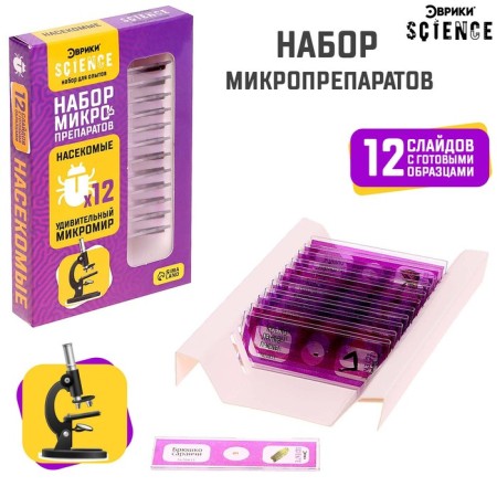 Set for experiments "Set of micropreparations", insects