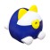 Mechanical sharpener with container, purple ears/white