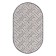Eco -oval carpet 60x100 cm, jute