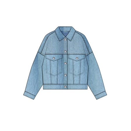 Denim jacket for the girl PlayTode, height 152 cm-6