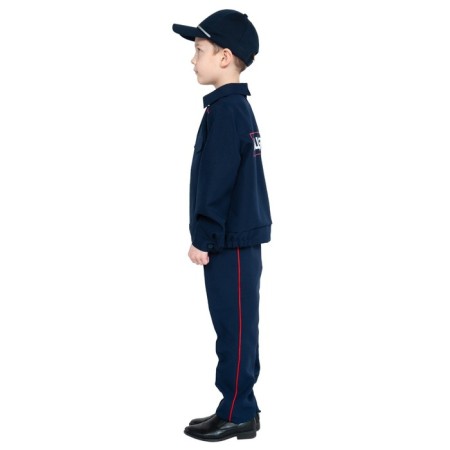 Carnival costume "Police PPS", shirt, trousers, cap, p. M, height 128-134 cm-1