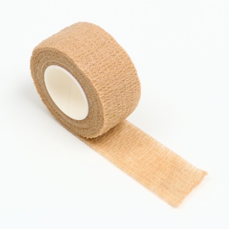 The bandage is self -fixed with a bitter impregnation, 2.5 cm, max. Extensibility 4.5 m, beige-2
