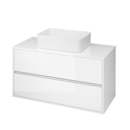 The built -in sink Cersanit Crea 50, on the countertop, with 1 hole for the mixer, white-2