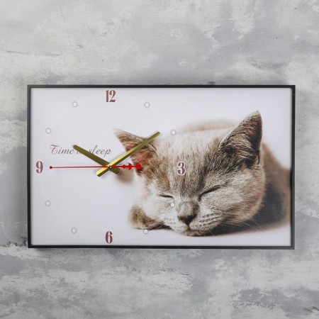Carty clock, interior "gray cat", smooth move, 57 x 35 x 4 cm-4