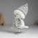Souvenir Polystone "White Vorostone in a hat with fur" 9x11x16.5 cm
