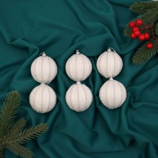 Set of balls plastic D-6 cm, 6 pcs 