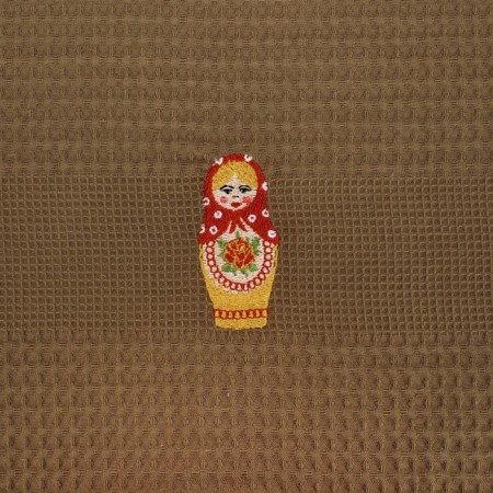 Kitchen waffle towel "Matryoshka", size 50x70 cm-2