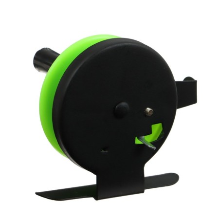 Inertial coil, metal plastic, diameter 5 cm, guide fishing lines, black-salad, 601d-6