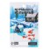 Mormyshka drop orange, black strip + ball Granin silver, weight 0.4 g
