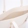 Zipper bag, external pocket, white color