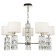 Maytoni Dia008PL-05CH, 5XE14, 40W, 70x70x80.2 cm, chromium color