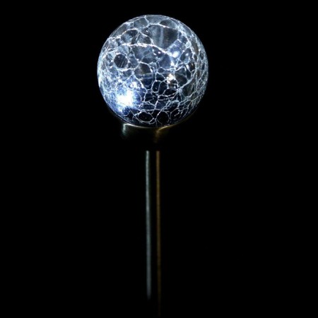 Garden lamp on the solar battery "Glass Ball", 6 × 36.5 × 6 cm, 1 led, white glow-6