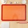 Reinforced rug of delyan, silicone, 60 × 40 cm, orange color