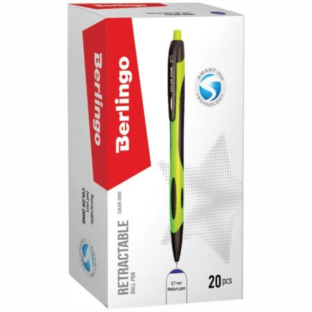 Automatic Ballpoint PEL COLORZONE, node 0.7 mm, blue ink, mix-5