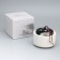 Aromatic candle "Soy Wax", English pear and freesia, white, 9x9 cm