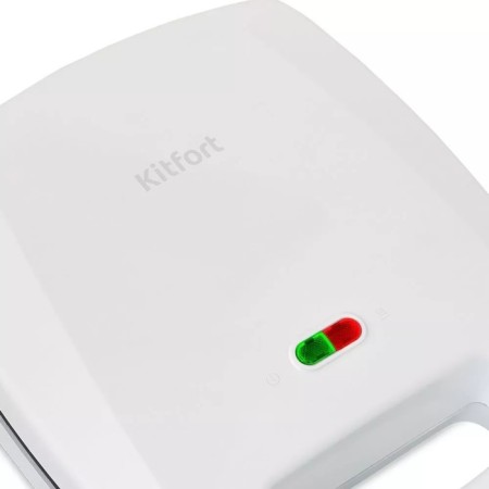 Electric grill KitFort KT-1671, 1400 W, anti-stick coating, 26.5x21 cm, white-3