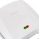 Electric grill KitFort KT-1671, 1400 W, anti-stick coating, 26.5x21 cm, white