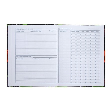 Universal diary for grades 1-11 Modern Science, hard cover, glossy lamination, 40 sheets-5