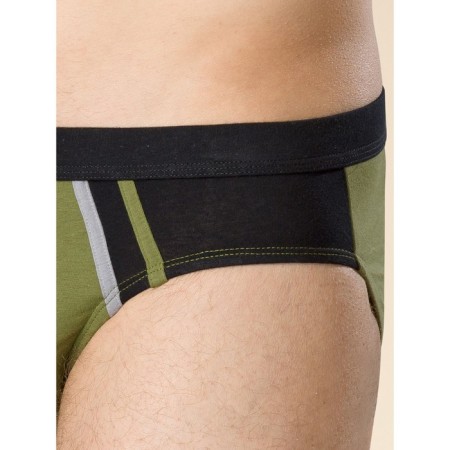 Men's panties, size 52, black color, green, 2 pcs-5