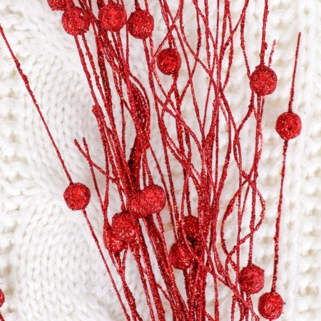 Decor "Brill" branch with balls, 72 cm, mix-1