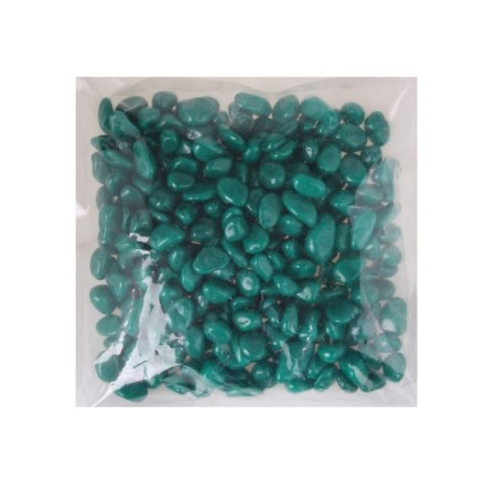 The soil for the aquarium "Pebbles Color, Emerald" 800g FR 8-12 mm-1