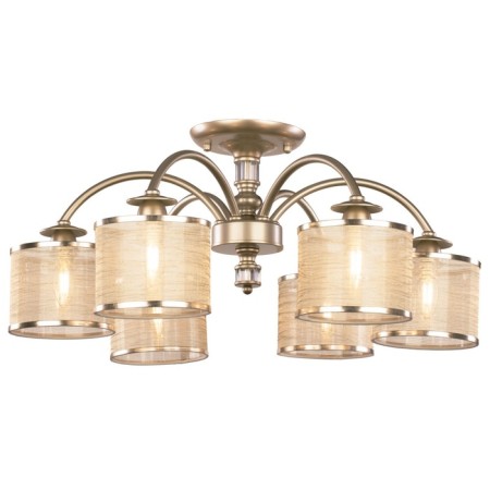 Ceiling lamp 40W, 6HE14, 30.9x73 cm, matte gold