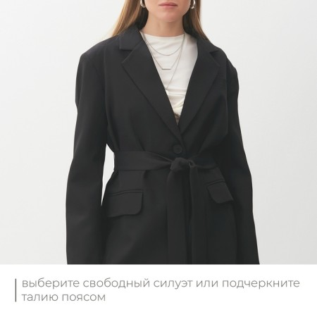 Women's jacket Minaku: classic color black, rr 46-48-7